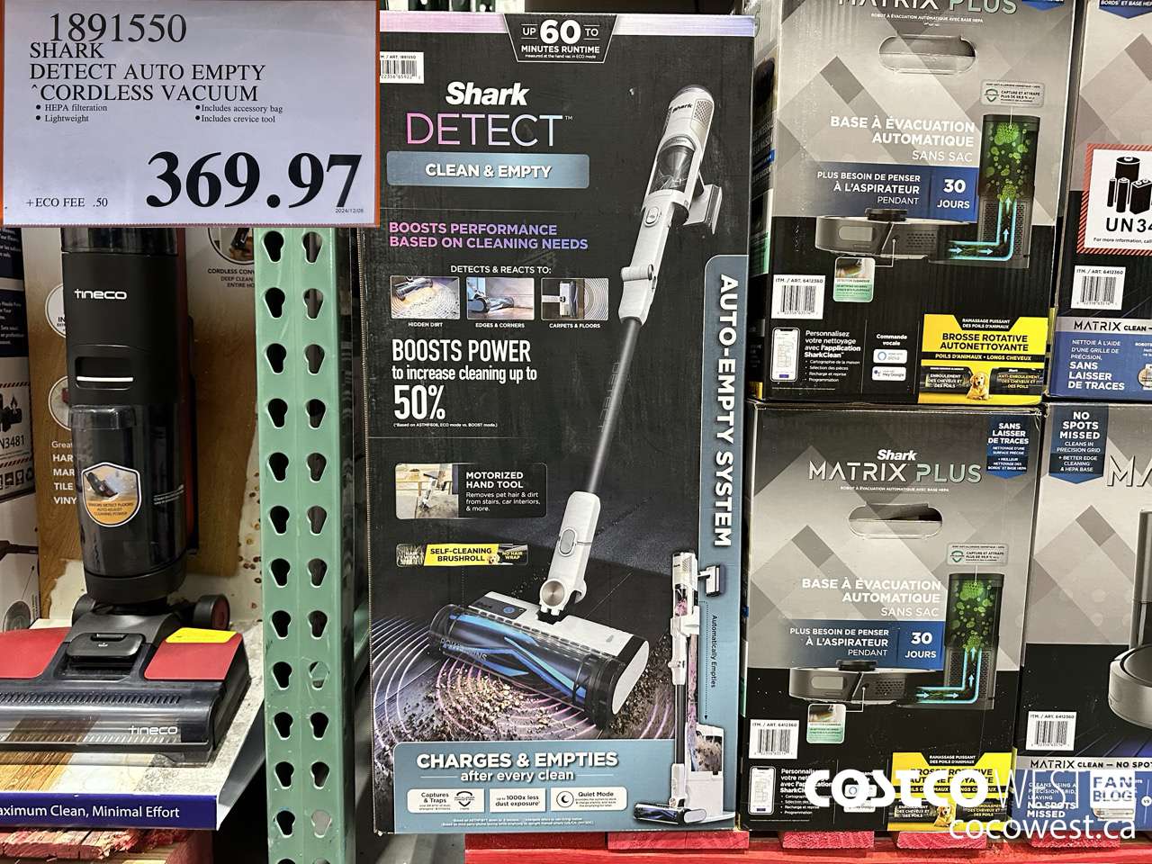 1891550 SHARK DETECT PRO AUTO EMPTY STICK VACUUM $369.97