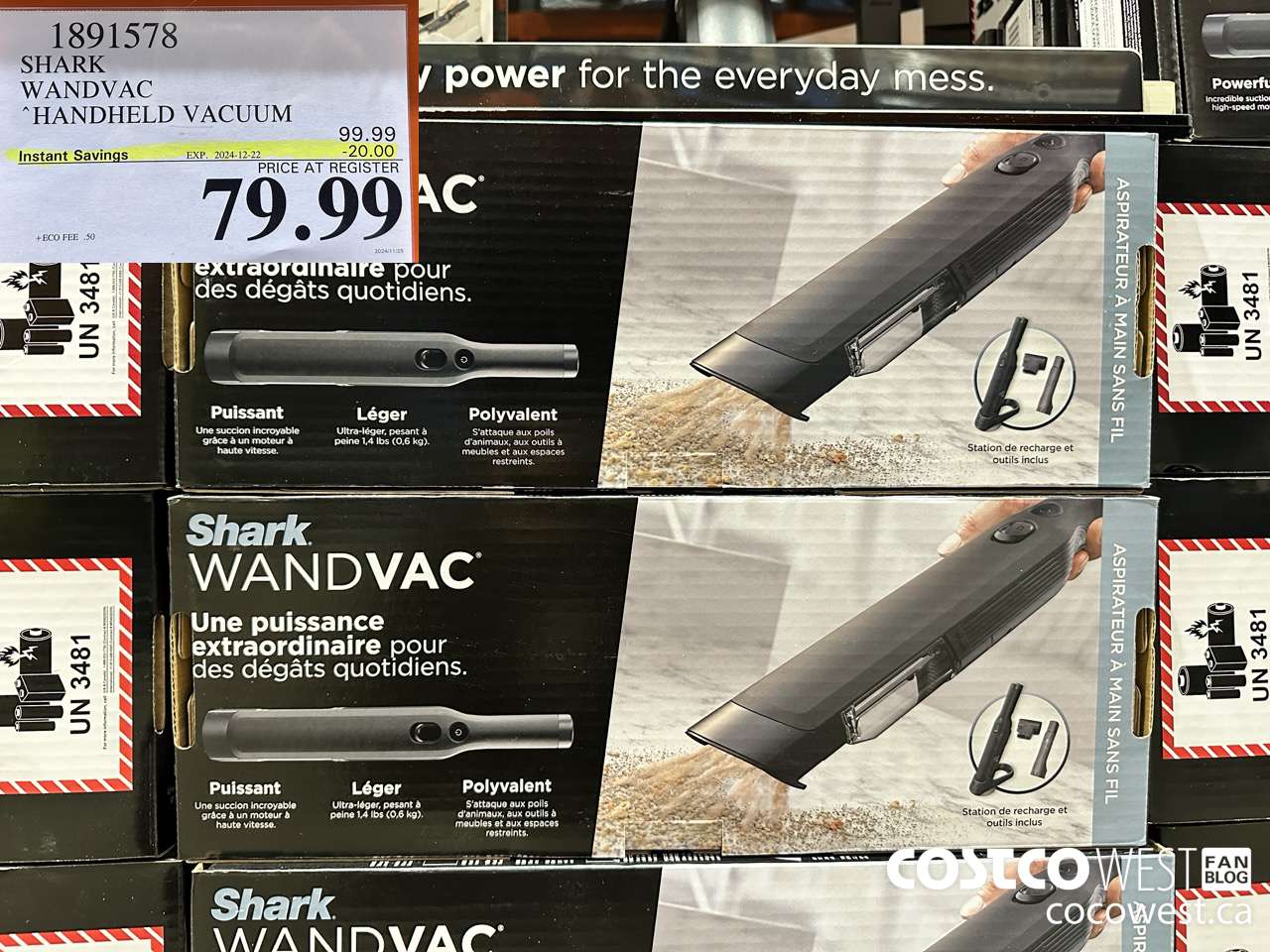 1891578 SHARK WANDVAC HANDHELD VACUUM ($20.00 INSTANT SAVINGS EXPIRES ON 2024-12-22) $79.99