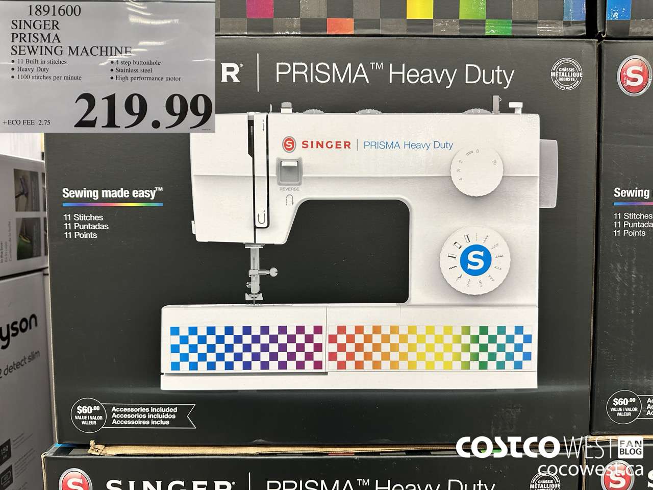 1891600 SINGER PRISMA SEWING MACHINE $219.99