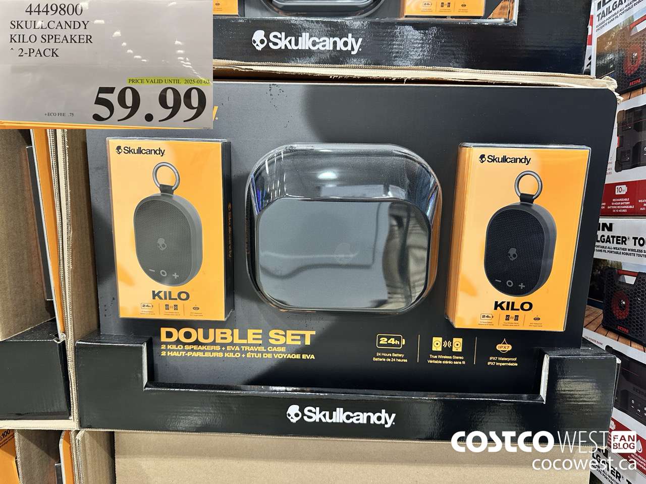 4449800 SKULLCANDY KILO SPEAKER 2-PACK (EXPIRES ON 2025-01-03) $59.99