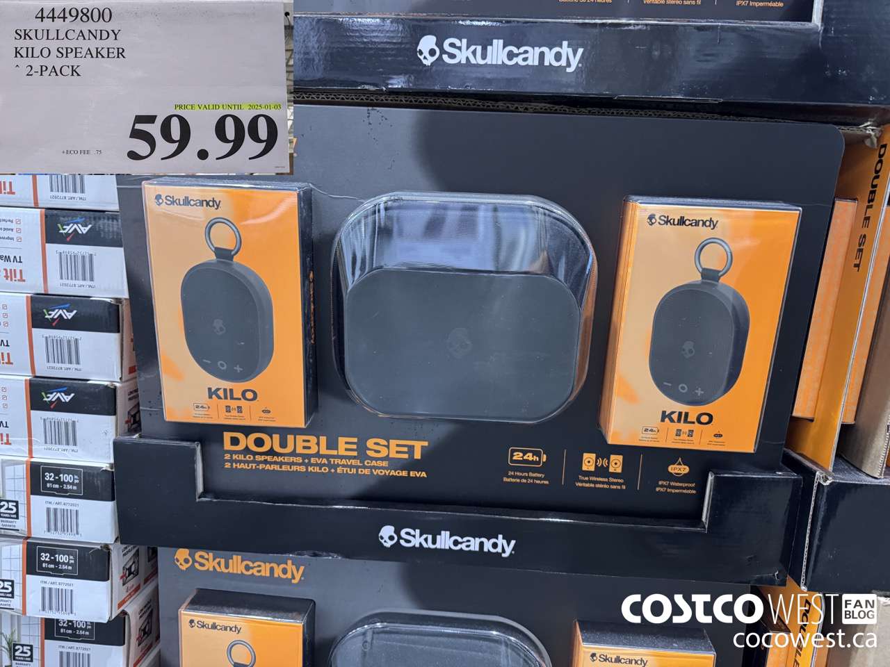 4449800 SKULLCANDY KILO SPEAKER 2-PACK (EXPIRES ON 2025-01-03) $59.99