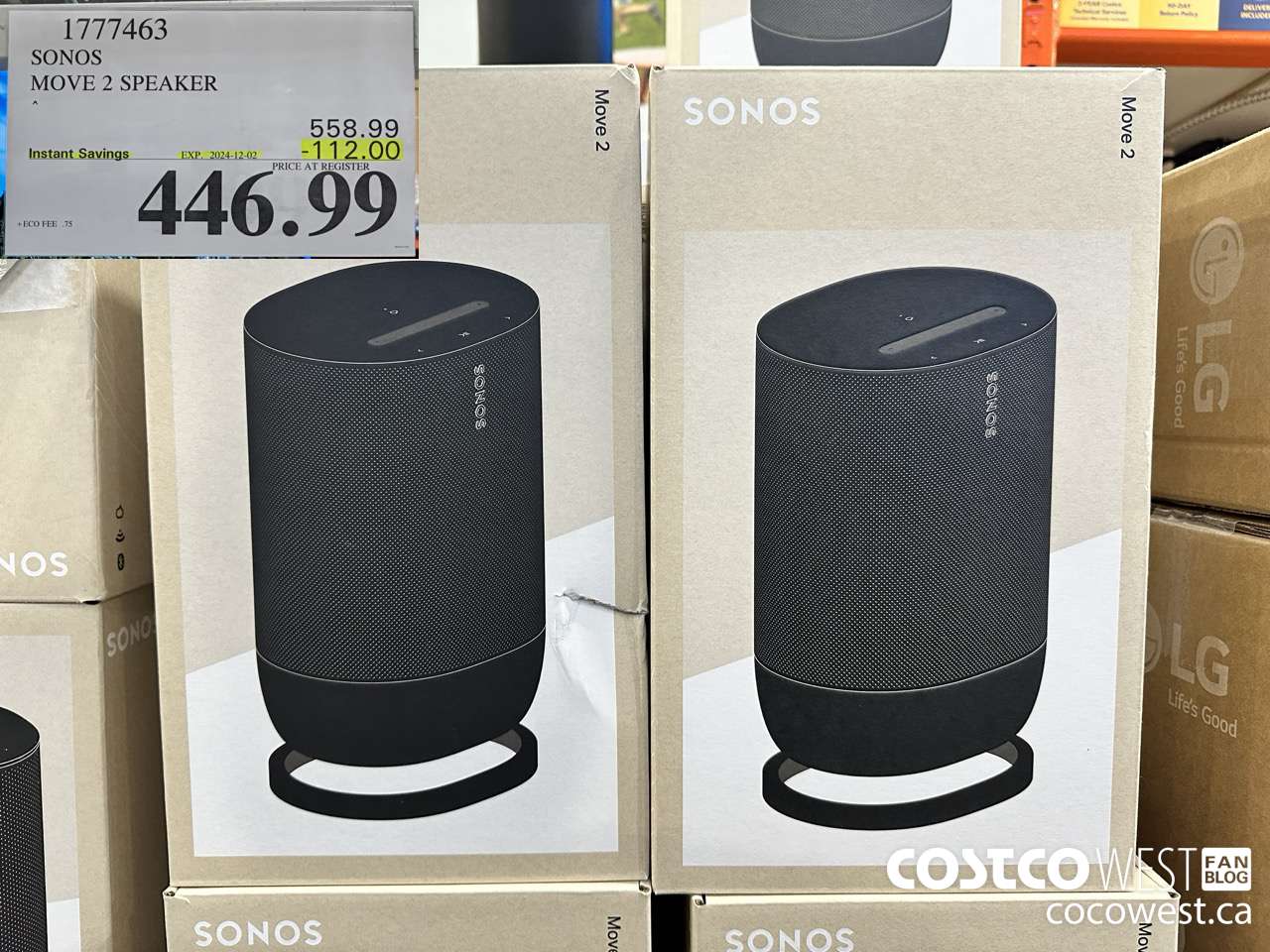 1777463 SONOS MOVE 2 SPEAKER ($112.00 INSTANT SAVINGS EXPIRES ON 2024-12-02) $446.99