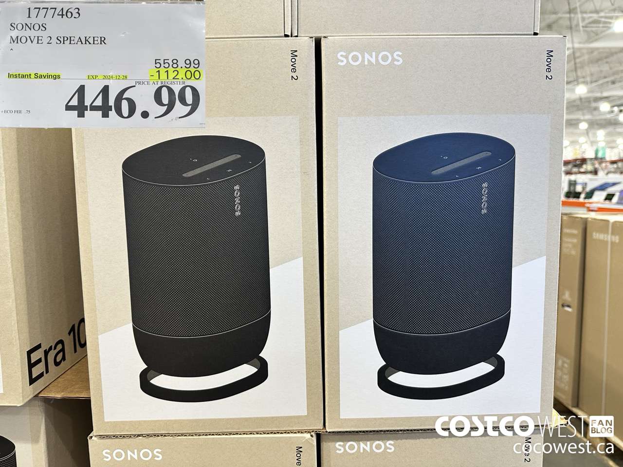1777463 SONOS MOVE 2 SPEAKER ($112.00 INSTANT SAVINGS EXPIRES ON 2024-12-28) $446.99