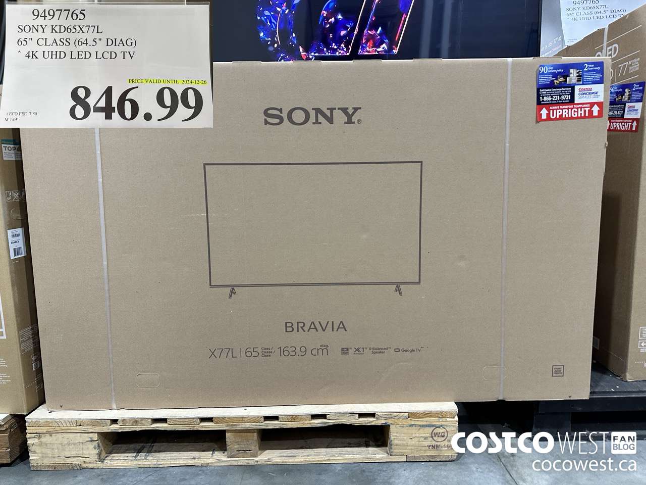 9497765 SONY KD65X77L 65