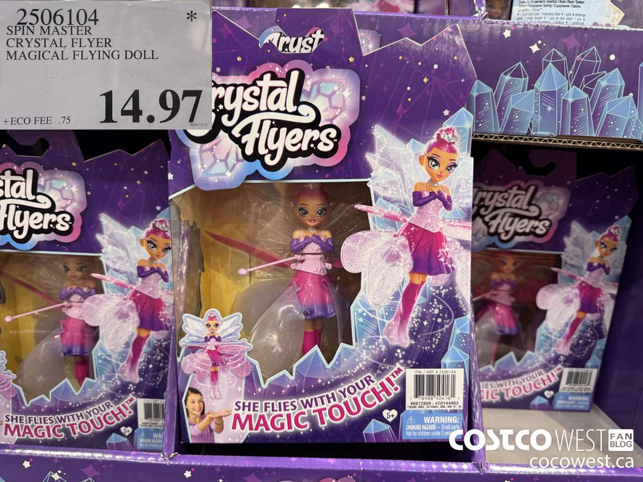 2506104 SPIN MASTER CRYSTAL FLYER MAGICAL FLYING DOLL $14.97