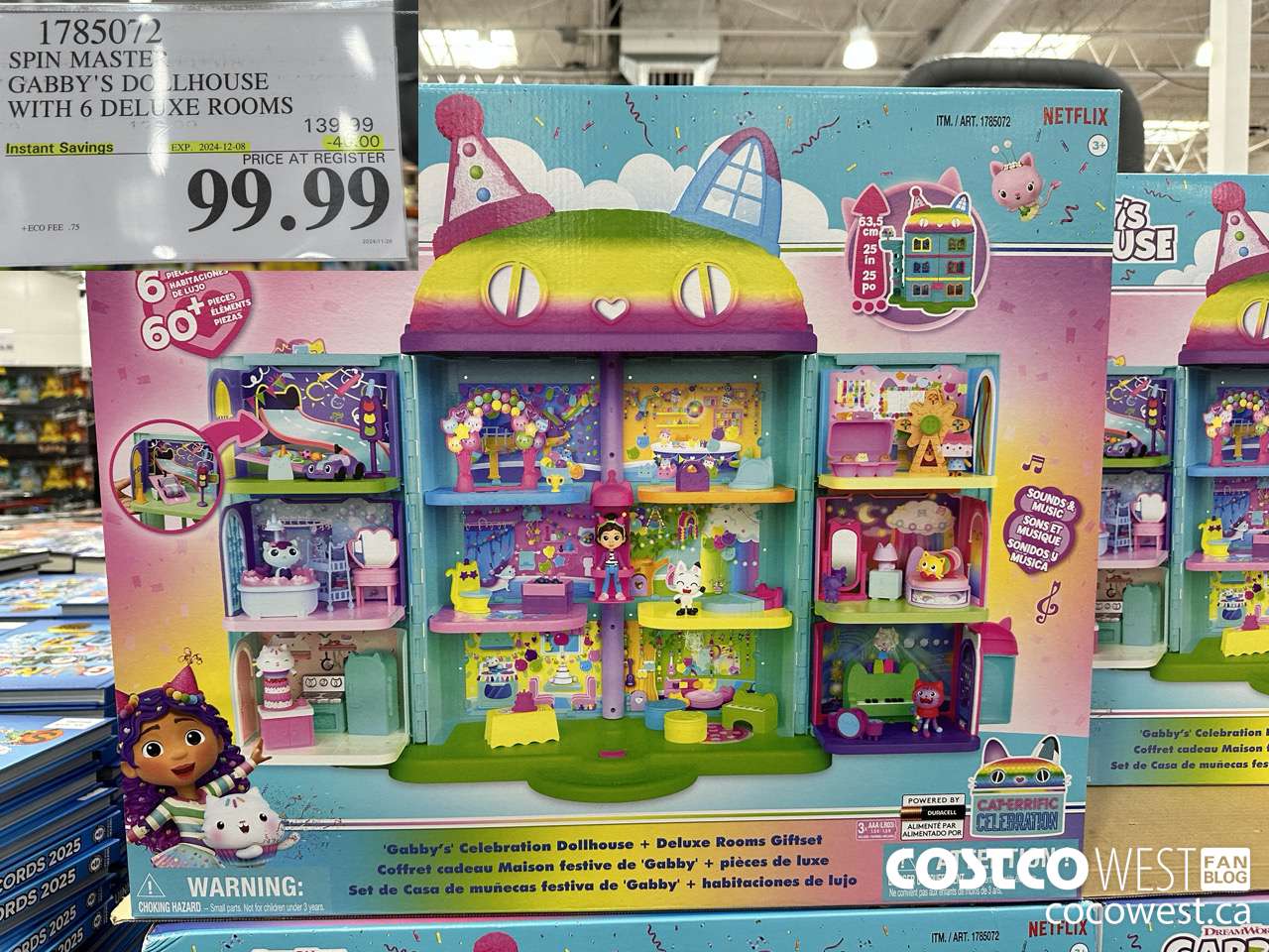 1785072 SPIN MASTER GABBY'S DOLLHOUSE WITH 6 DELUXE ROOMS ($40.00 INSTANT SAVINGS EXPIRES ON 2024-12-08) $99.99