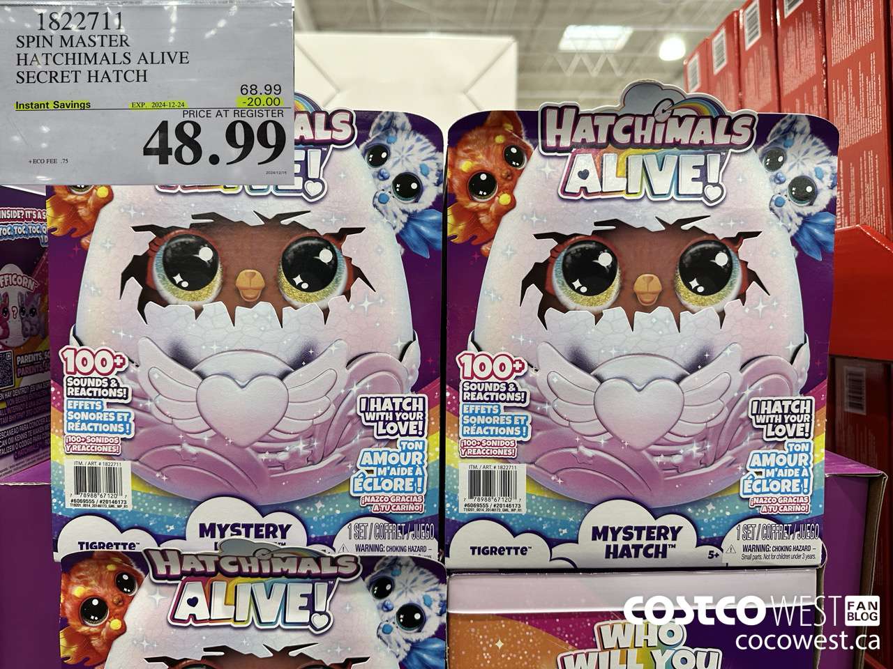 1822711 SPIN MASTER HATCHIMALS ALIVE SECRET HATCH ($20.00 INSTANT SAVINGS EXPIRES ON 2024-12-24) $48.99