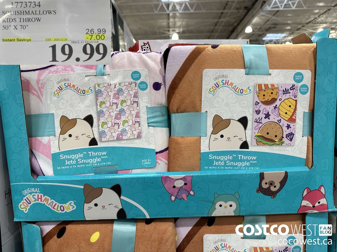 1773734 SQUISHMALLOWS KIDS THROW 50