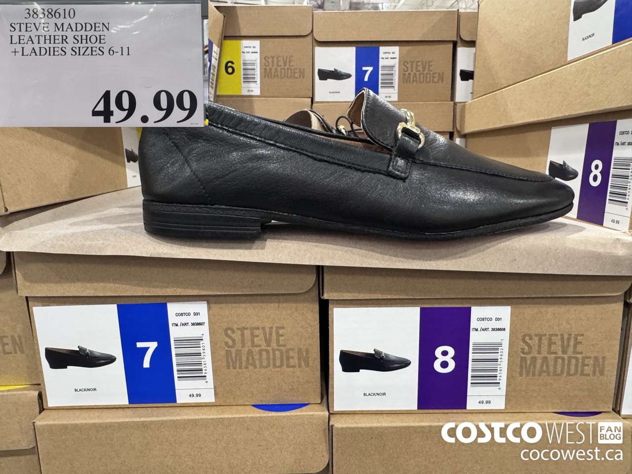 3838610 STEVE MADDEN LEATHER SHOE LADIES SIZES 6-11 $49.99