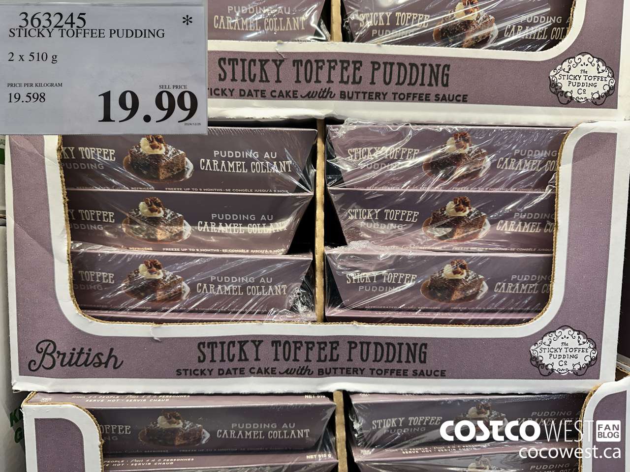 363245 STICKY TOFFEE PUDDING 2 X 510 G $19.99