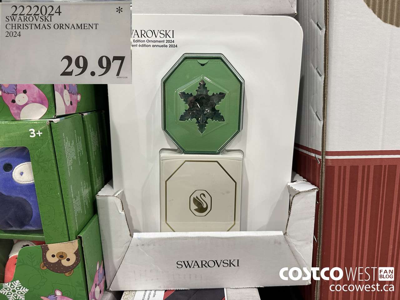 2222024 SWAROVSKI CHRISTMAS ORNAMENT 2024 $29.97
