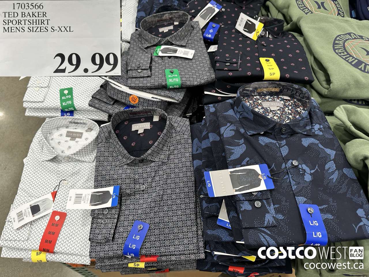 1703566 TED BAKER SPORTSHIRT MENS SIZES S-XXL $29.99