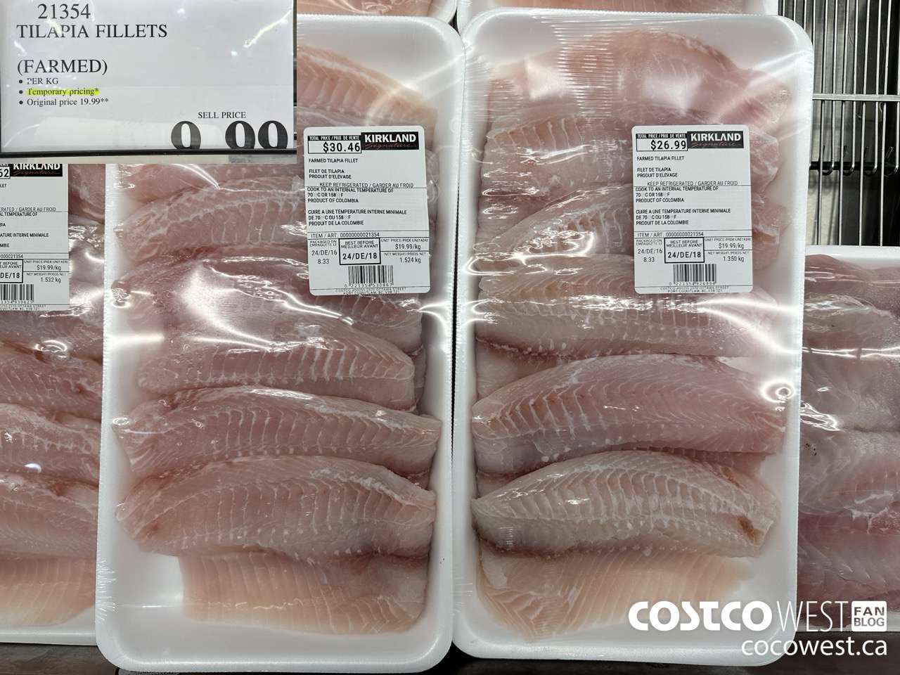 21354 TILAPIA FILLETS (FARMED) ($10.00 INSTANT SAVINGS) $9.99