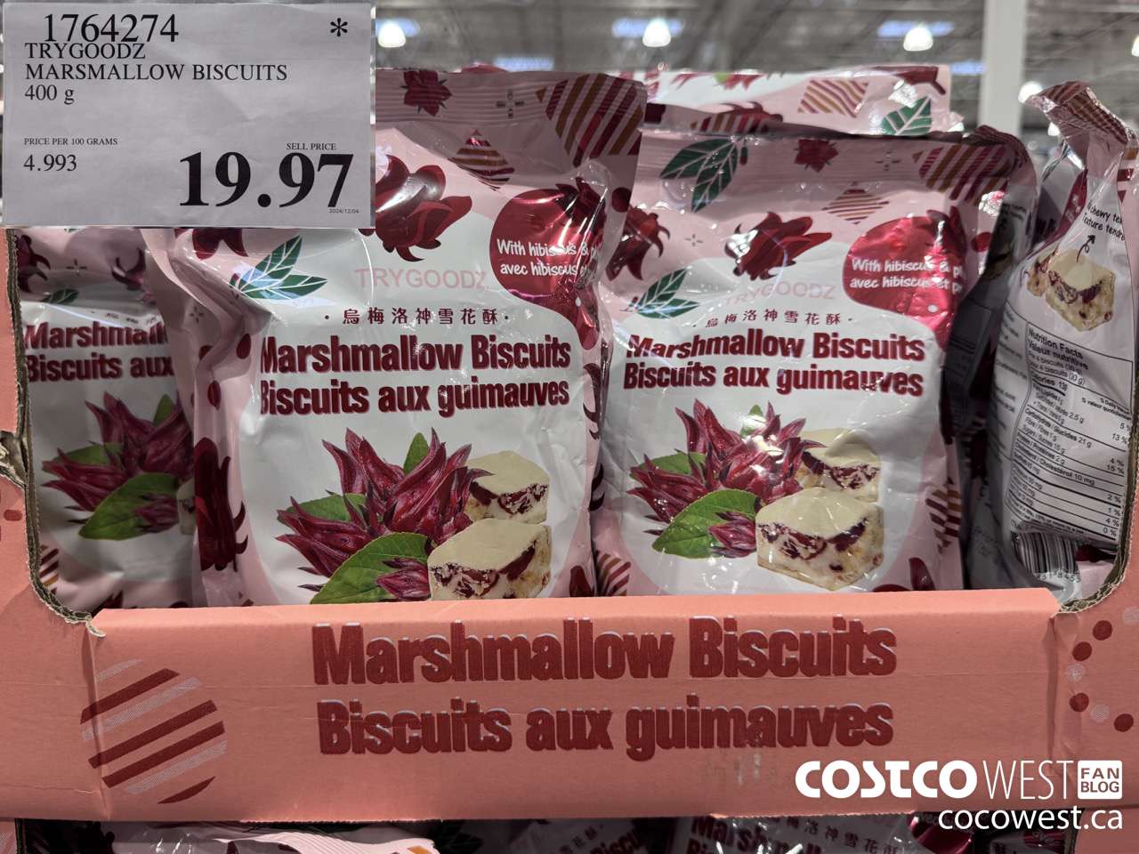 1764274 TRYGOODZ MARSHMALLOW BISCUITS 400G $19.97