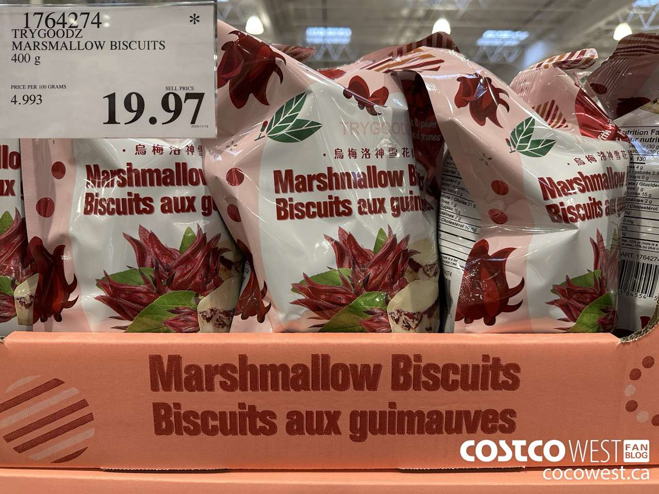 1764274 TRYGOODZ MARSHMALLOW BISCUITS 400G $19.97