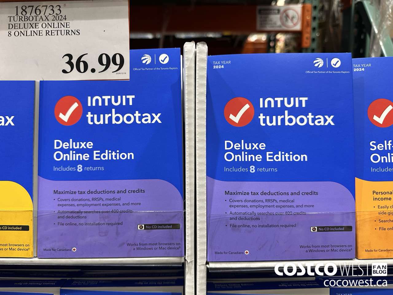 1876733 TURBOTAX 2024 DELUXE ONLINE 8 ONLINE RETURNS $36.99