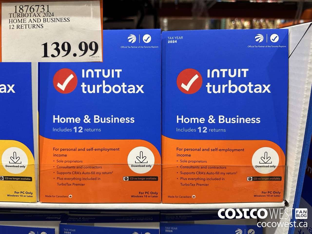 1876731 TURBOTAX 2024 HOME AND BUSINESS 12 RETURNS $139.99