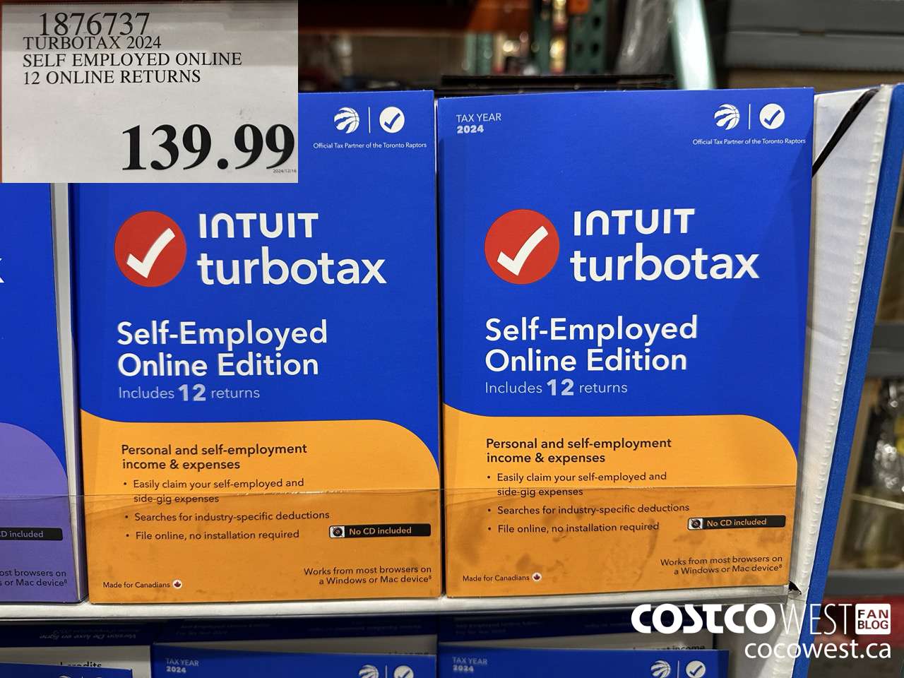 1876737 TURBOTAX 2024 SELF EMPLOYED ONLINE 12 ONLINE RETURNS $139.99