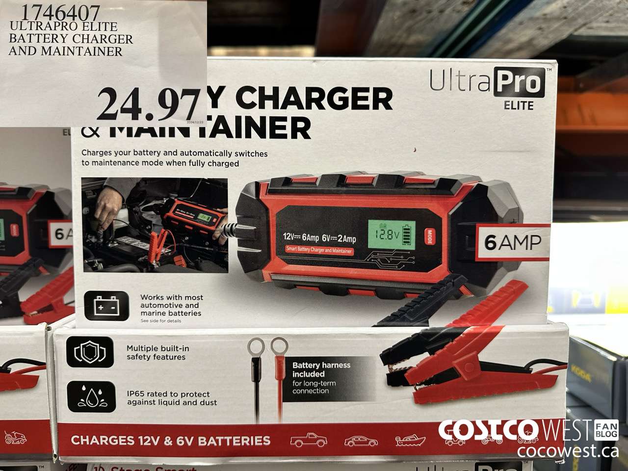 1746407 ULTRAPRO ELITE BATTERY CHARGER AND MAINTAINER $24.97
