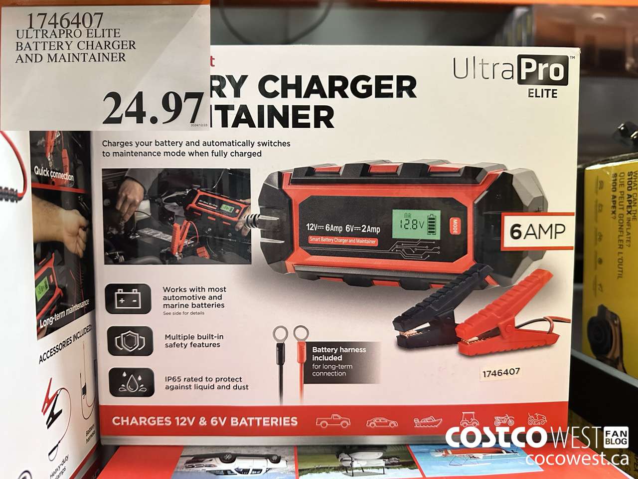 1746407 ULTRAPRO ELITE BATTERY CHARGER AND MAINTAINER $24.97