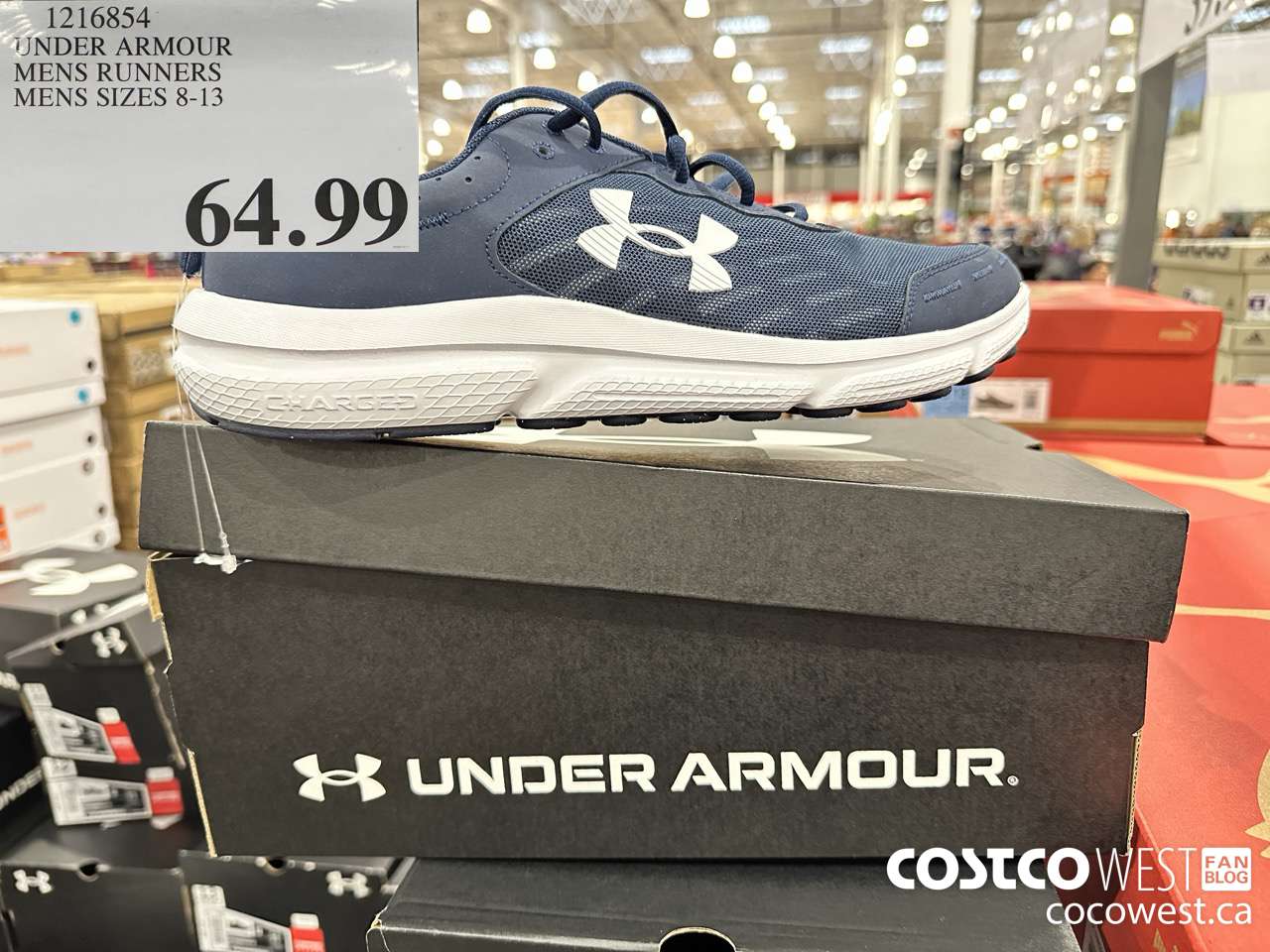 1216854 UNDER ARMOUR MENS RUNNERS MENS SIZES 8-13 $64.99