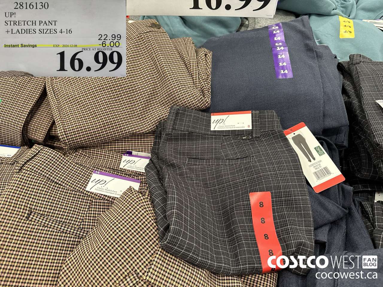 2816130 UP! STRETCH PANT LADIES SIZES 4-16 ($6.00 INSTANT SAVINGS EXPIRES ON 2024-12-08) $16.99