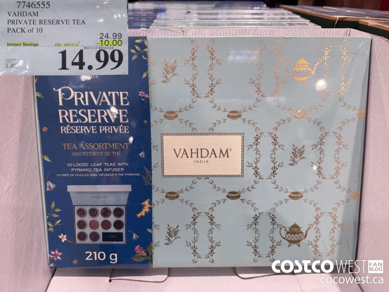 7746555 VAHDAM PRIVATE RESERVE TEA 10 PACK ($10.00 INSTANT SAVINGS EXPIRES ON 2024-12-15) $14.99