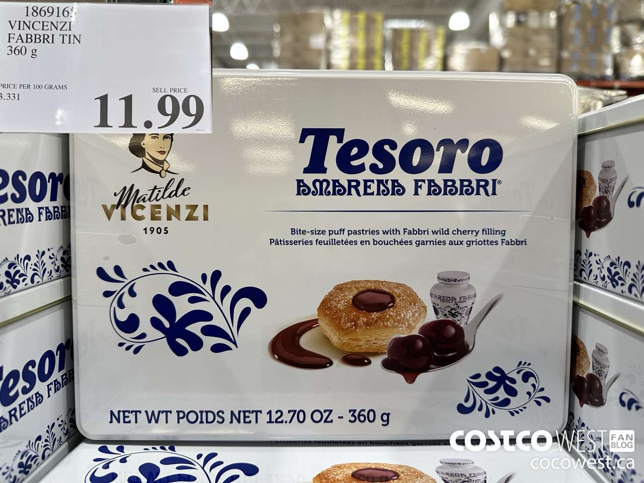 1869165 VINCENZI FABBRI TIN 360G $11.99