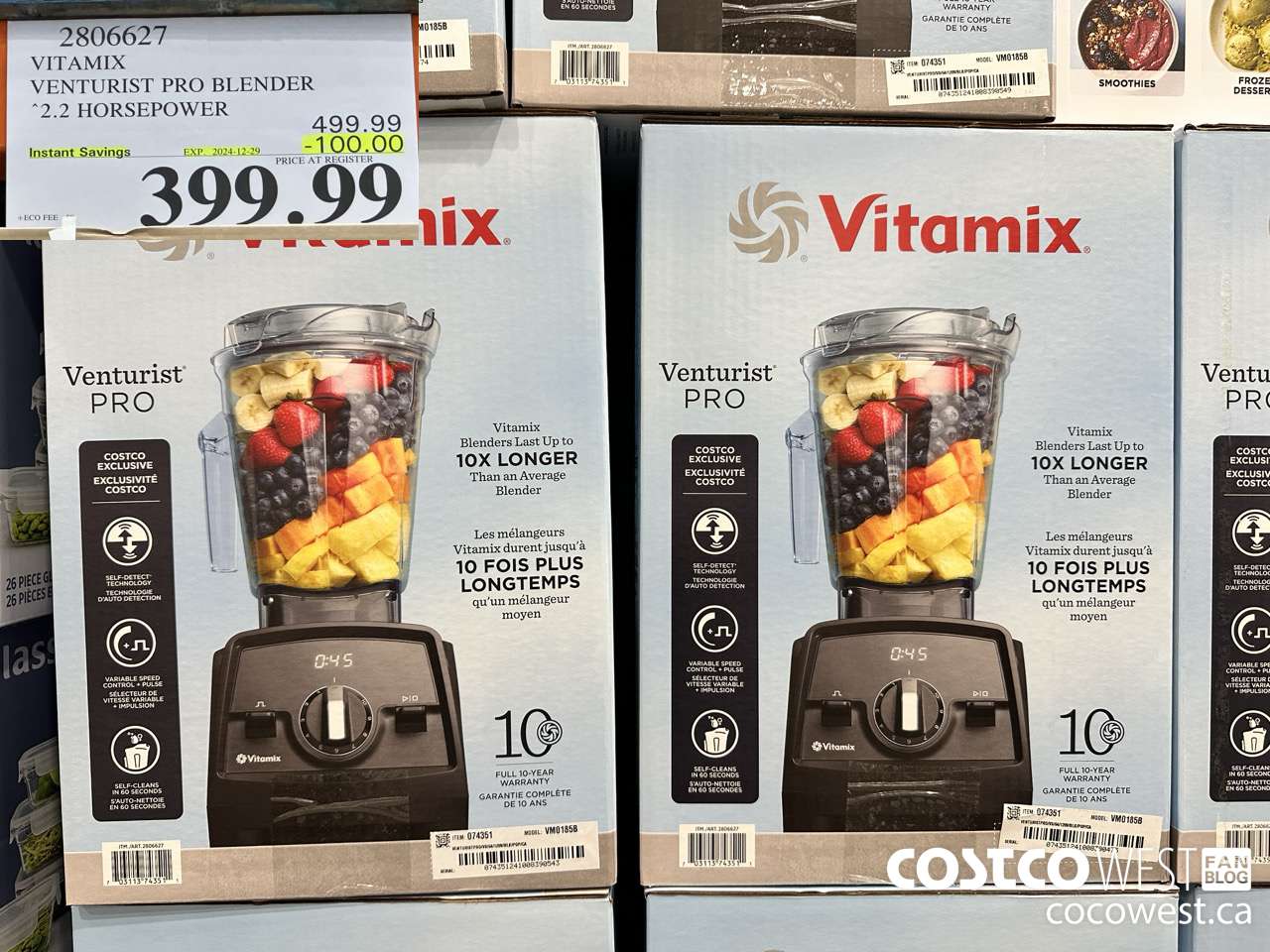 2806627 VITAMIX VENTURIST PRO BLENDER ($100.00 INSTANT SAVINGS EXPIRES ON 2024-12-29) $399.99