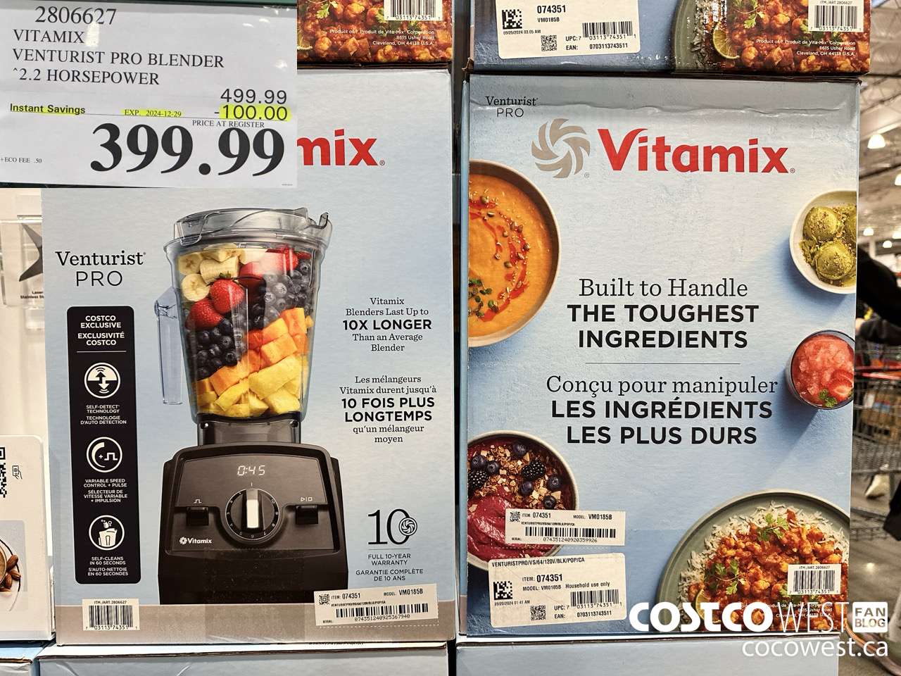 2806627 VITAMIX VENTURIST PRO BLENDER ($100.00 INSTANT SAVINGS EXPIRES ON 2024-12-29) $399.99