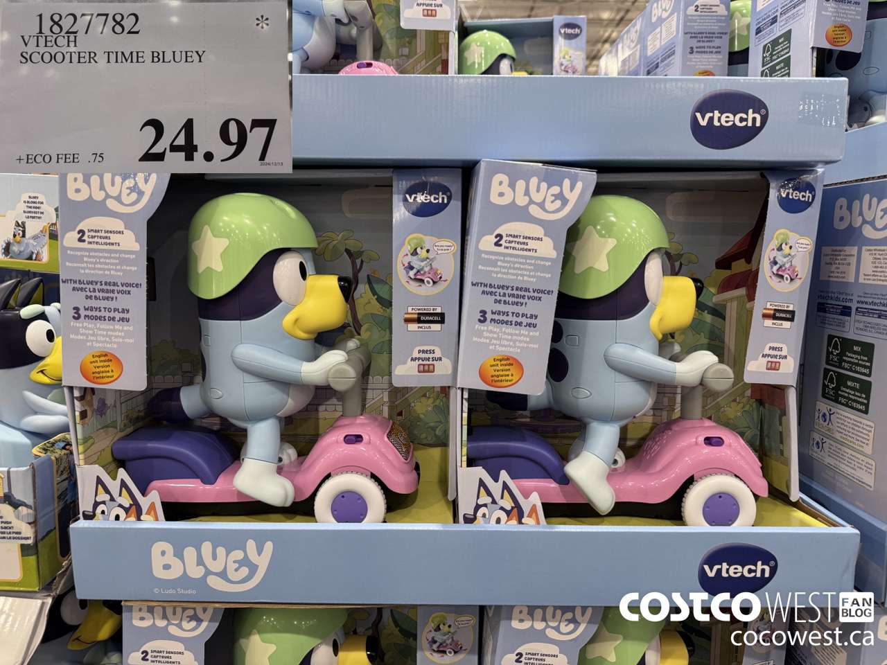 1827782 VTECH SCOOTER TIME BLUEY $24.97