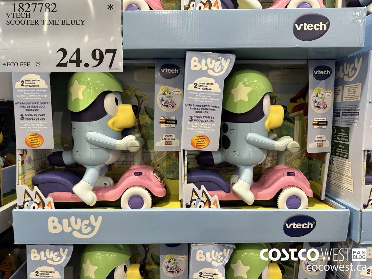 1827782 VTECH SCOOTER TIME BLUEY $24.97