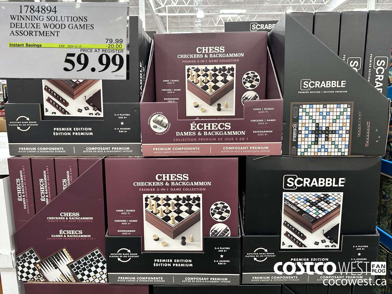 1784894 WINNING SOLUTIONS DELUXE WOOD GAMES ASSORTMENT ($20.00 INSTANT SAVINGS EXPIRES ON 2024-12-15) $59.99