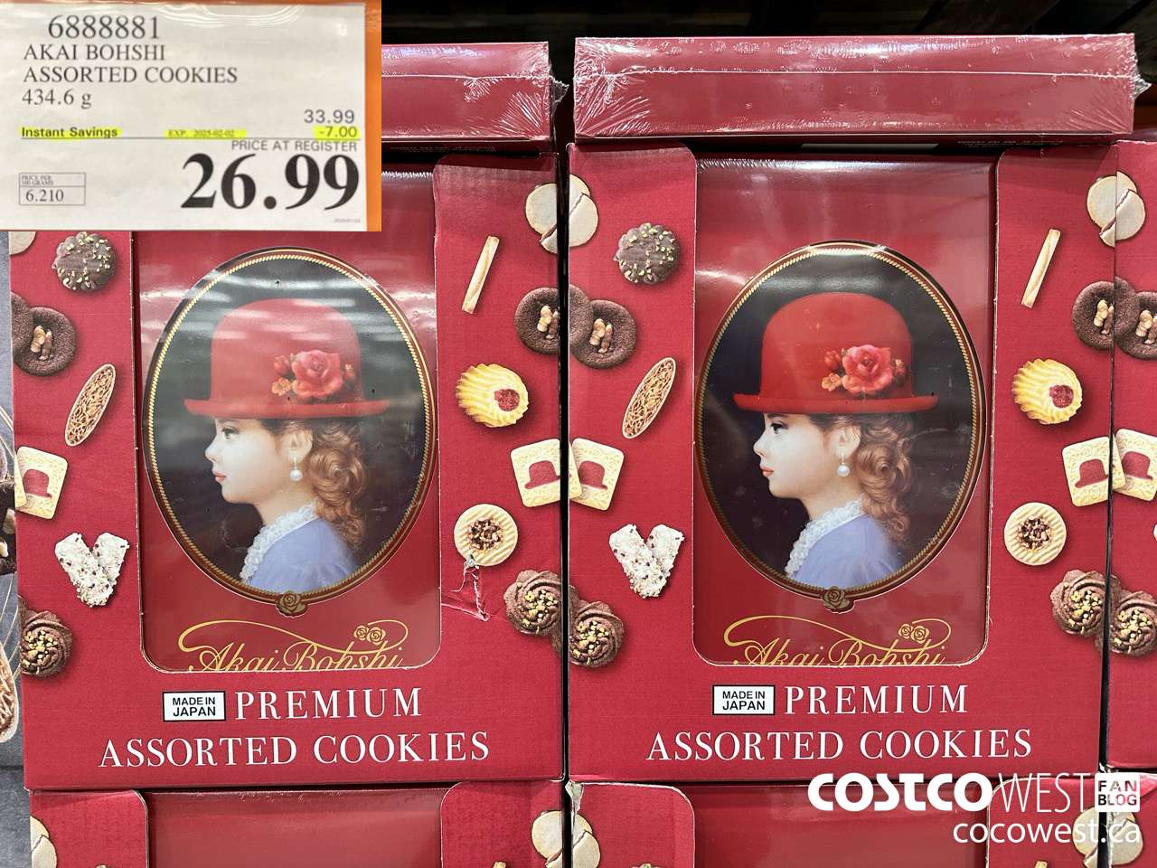 6888881 AKAI BOHSHI ASSORTED COOKIES 434.6G ($7.00 INSTANT SAVINGS EXPIRES ON 2025-02-02) $26.99