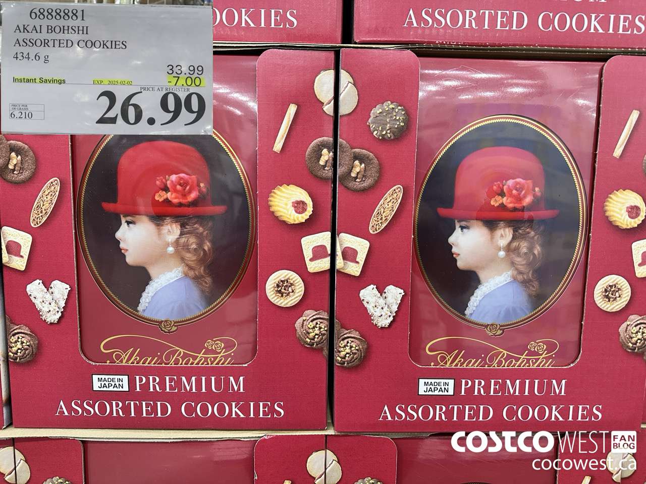 6888881 AKAI BOHSHI ASSORTED COOKIES 434.6G ($7.00 INSTANT SAVINGS EXPIRES ON 2025-02-02) $26.99