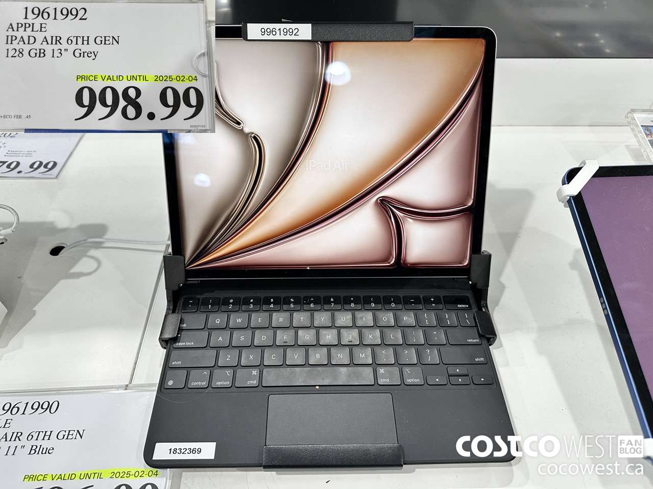 1961992 APPLE IPAD AIR 6TH GEN 128GB 13 IN GREY (EXPIRES ON 2025-02-04) $998.99