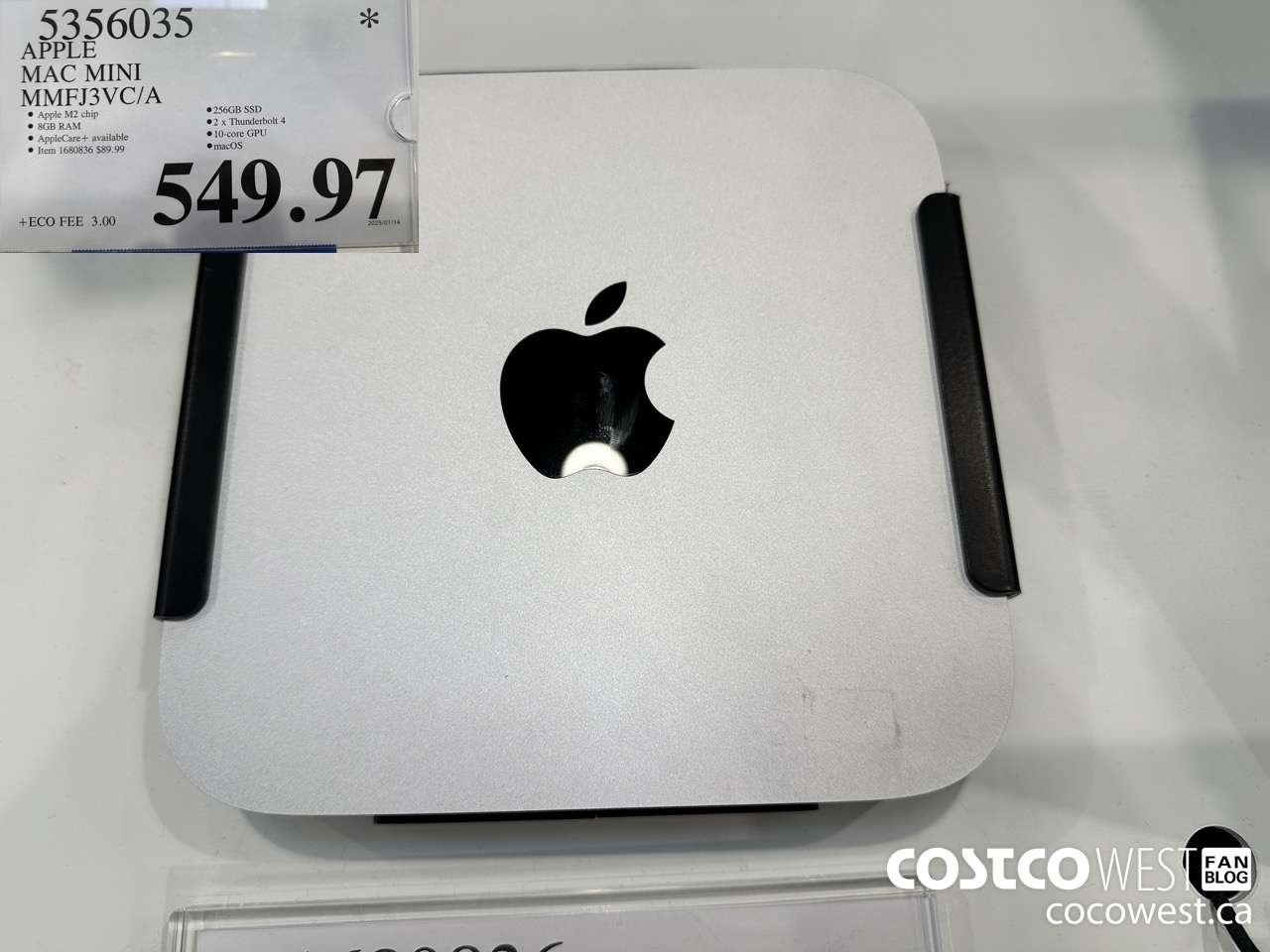 5356035 APPLE MAC MINI MMFJ3VC/A $549.97