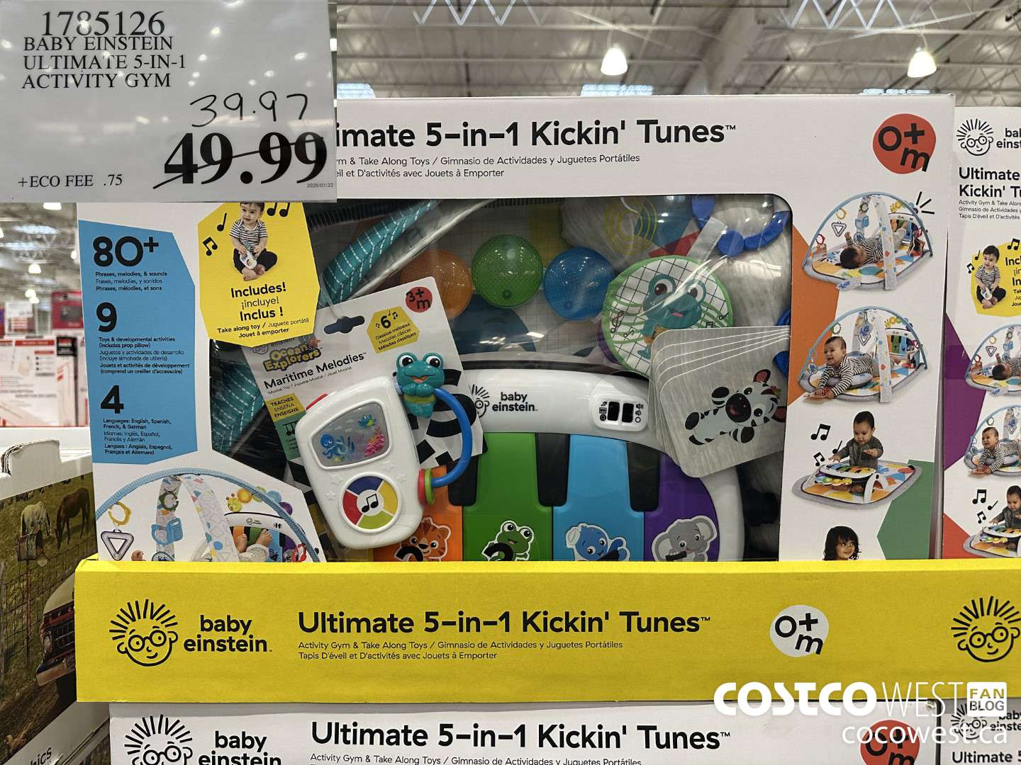 1785126 BABY EINSTEIN ULTIMATE 5-IN-1 ACTIVITY GYM $39.97