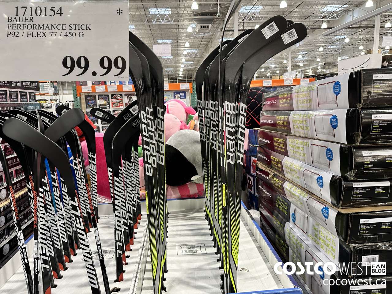 1710154 BAUER PERFORMANCE STICK P92/FLEX 77/450G $99.99