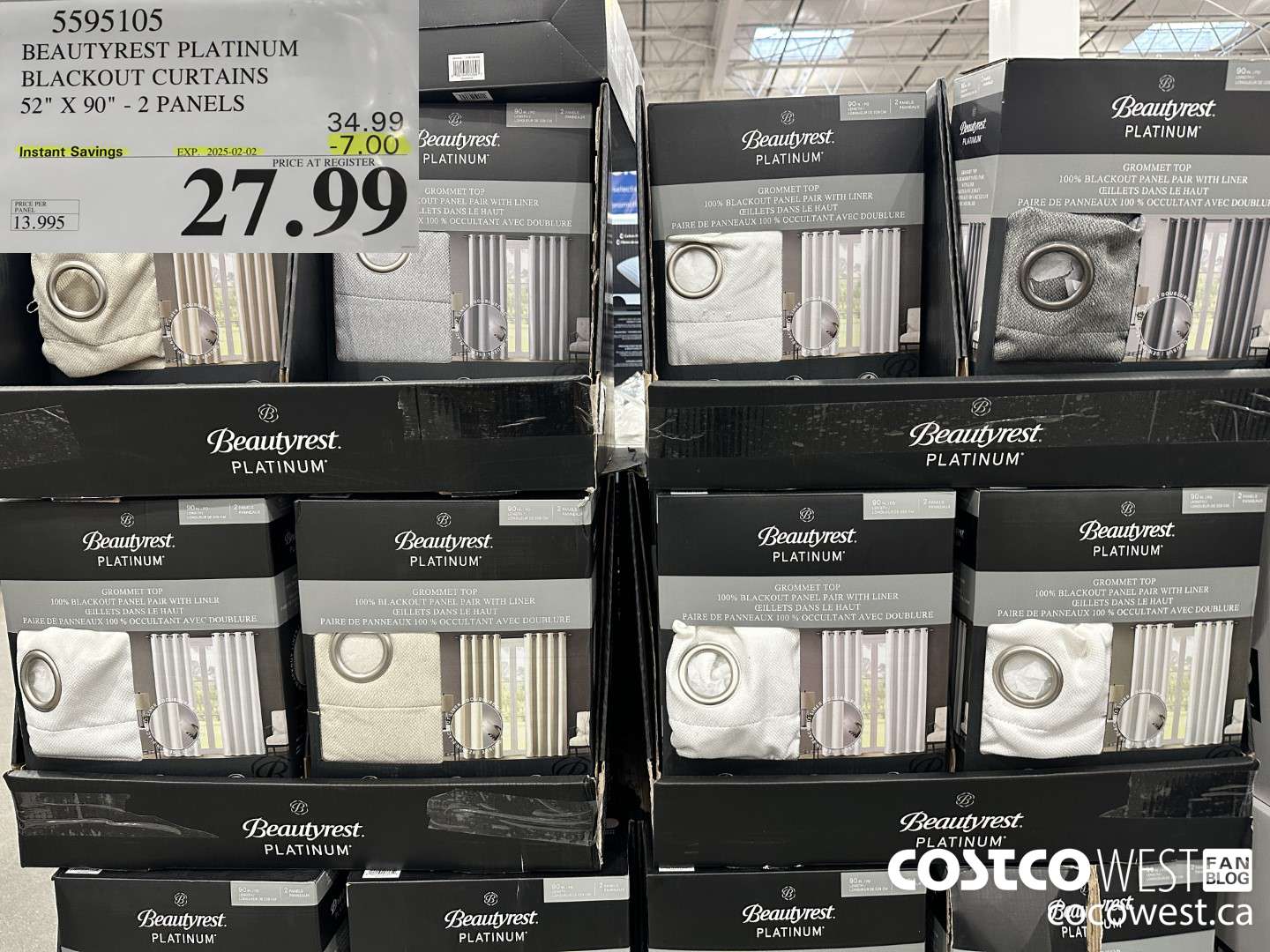 5595105 BEAUTYREST PLATINUM BLACKOUT CURTAINS 52