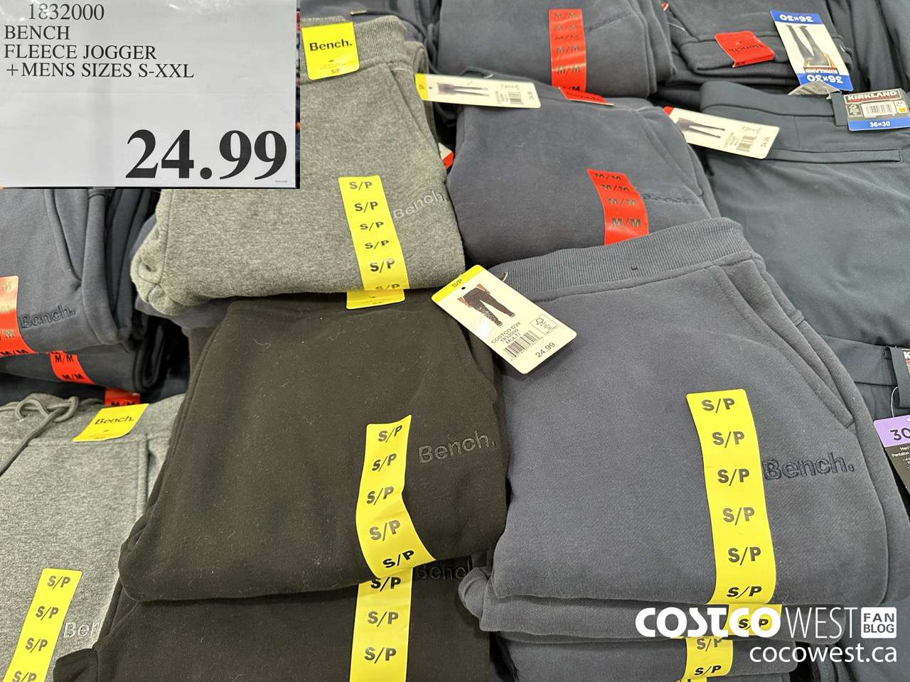 1832000 BENCH FLEECE JOGGER MENS SIZES S-XXL $24.99