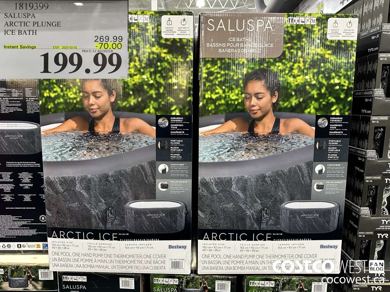 1819399 BESTWAY ARCTIC PLUNGE ICE BATH ($70.00 INSTANT SAVINGS EXPIRES ON 2025-02-02) $199.99