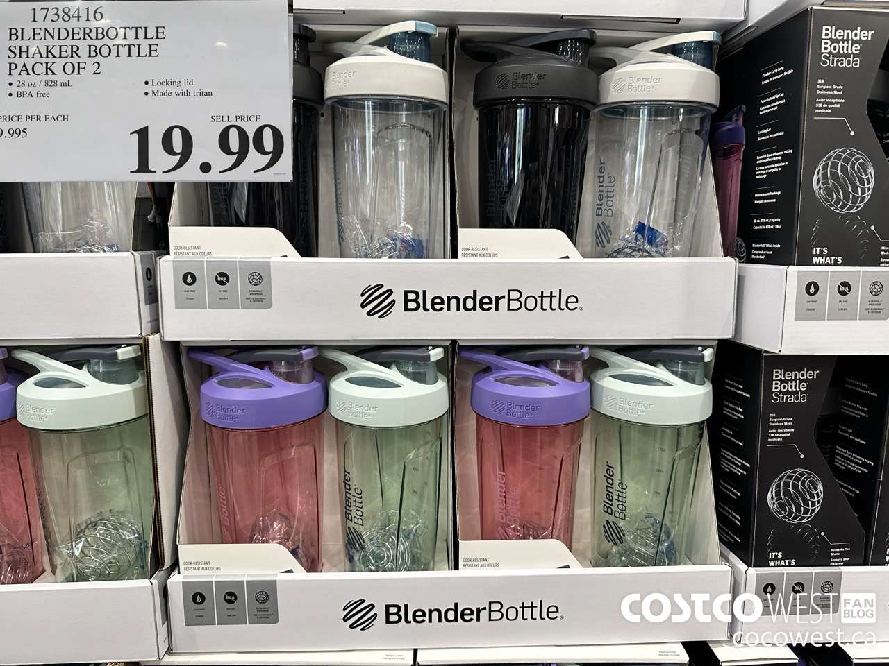 1738416 BLENDERBOTTLE SHAKER BOTTLE PACK OF 2 $19.99