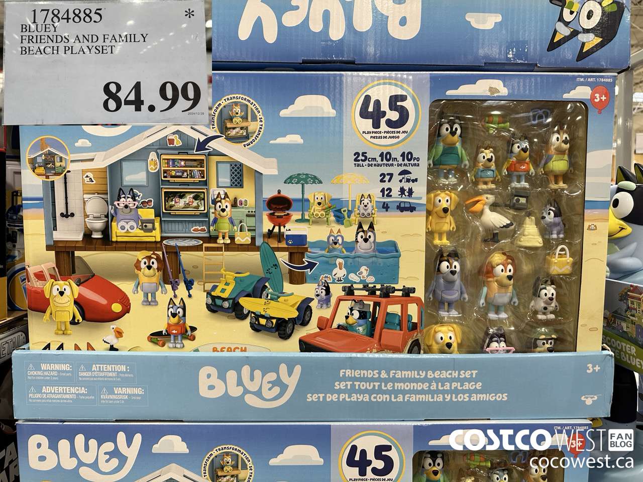 1784885 BLUEY FRIENDS AND FAMILY BEACH PLAYSET $84.99