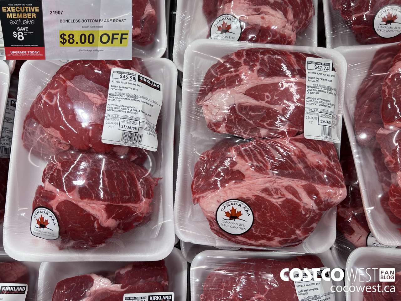 21907 BONELESS BOTTOM BLADE ROAST ($8.00 INSTANT SAVINGS)