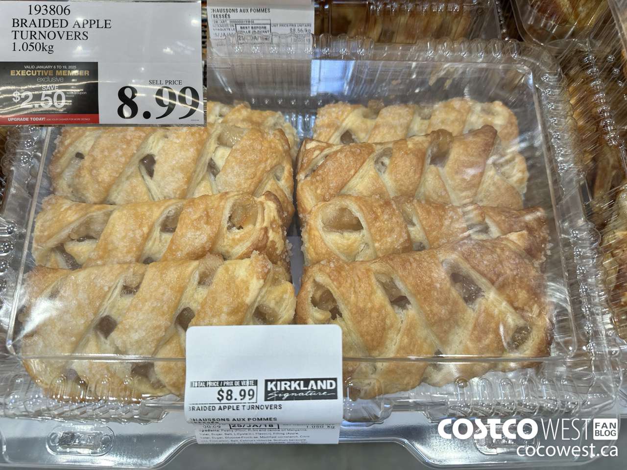 193806 BRAIDED APPLE TURNOVERS 1.050kg ($2.50 INSTANT SAVINGS EXPIRES ON 2025-01-19) $8.99