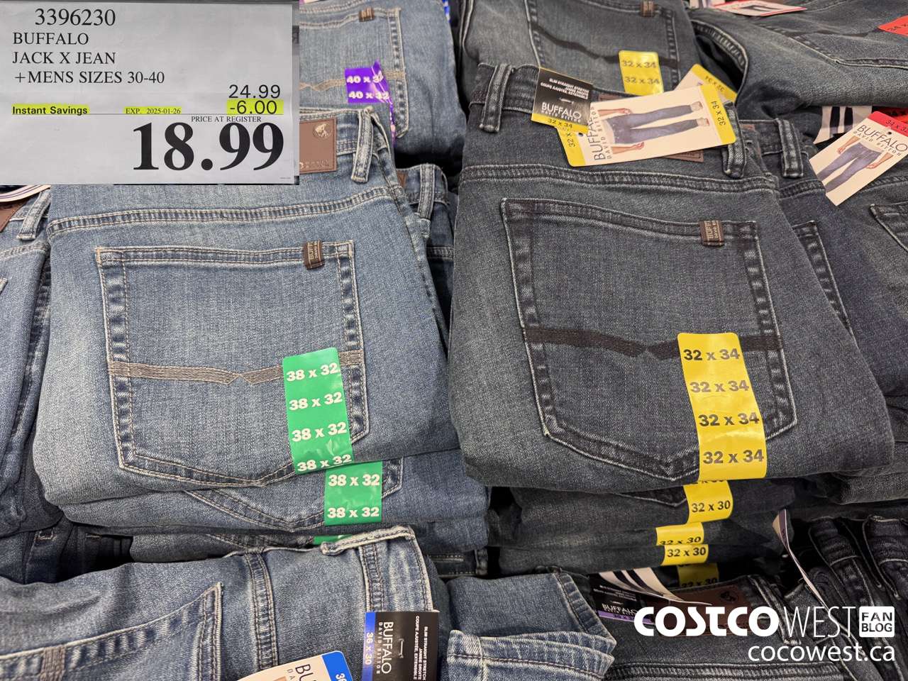 3396230 BUFFALO JACK X JEAN MENS SIZES 30-40 ($6.00 INSTANT SAVINGS EXPIRES ON 2025-01-26) $18.99