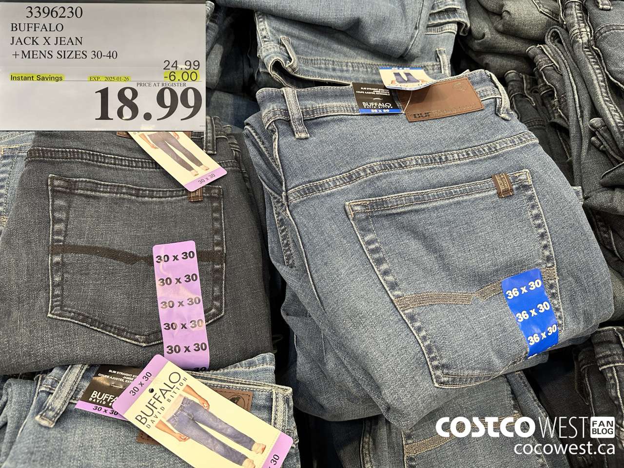 3396230 BUFFALO JACK X JEAN MENS SIZES 30-40 ($6.00 INSTANT SAVINGS EXPIRES ON 2025-01-26) $18.99