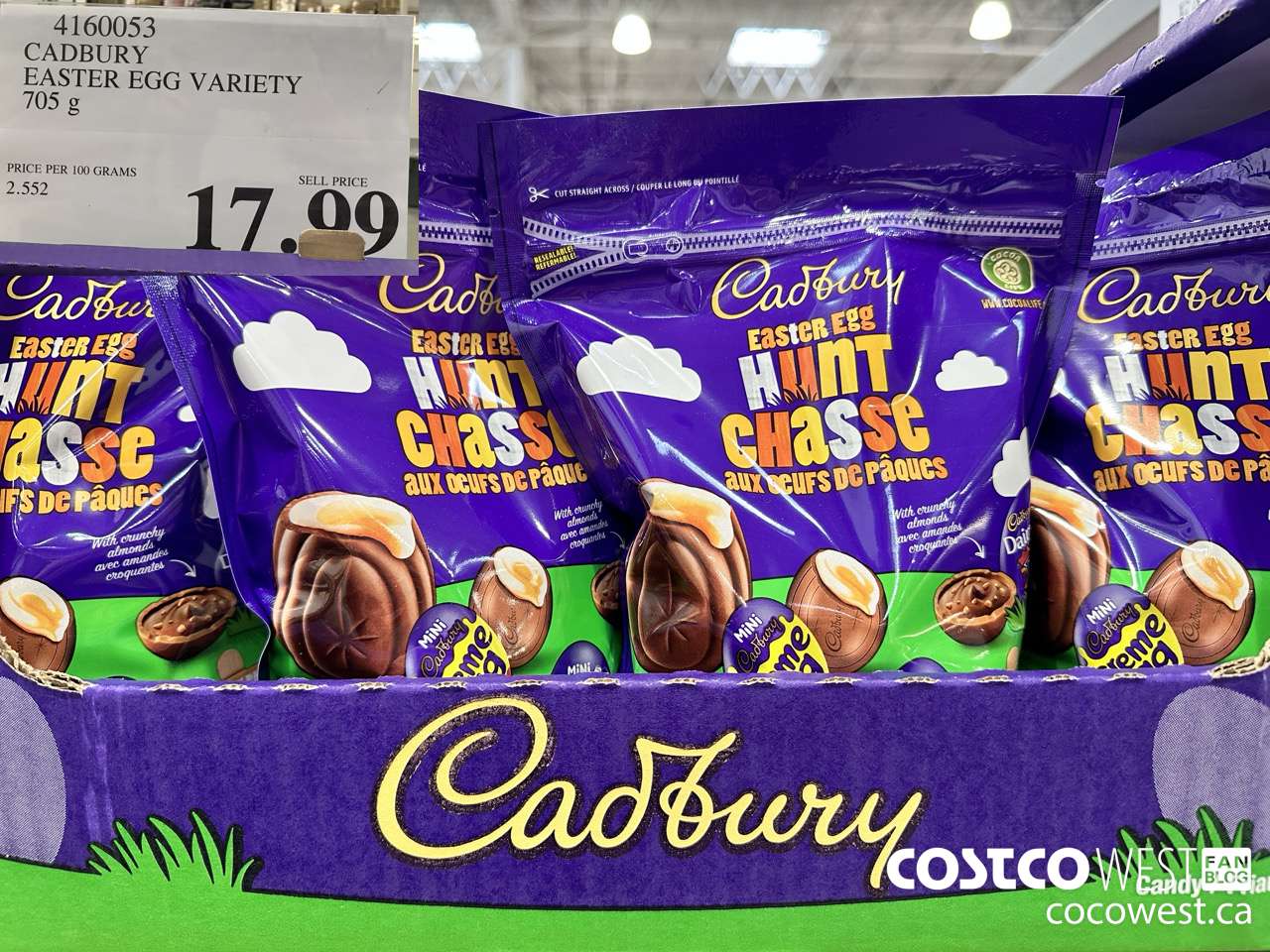 4160053 CADBURY EASTER EGG VARIETY 705G $17.99