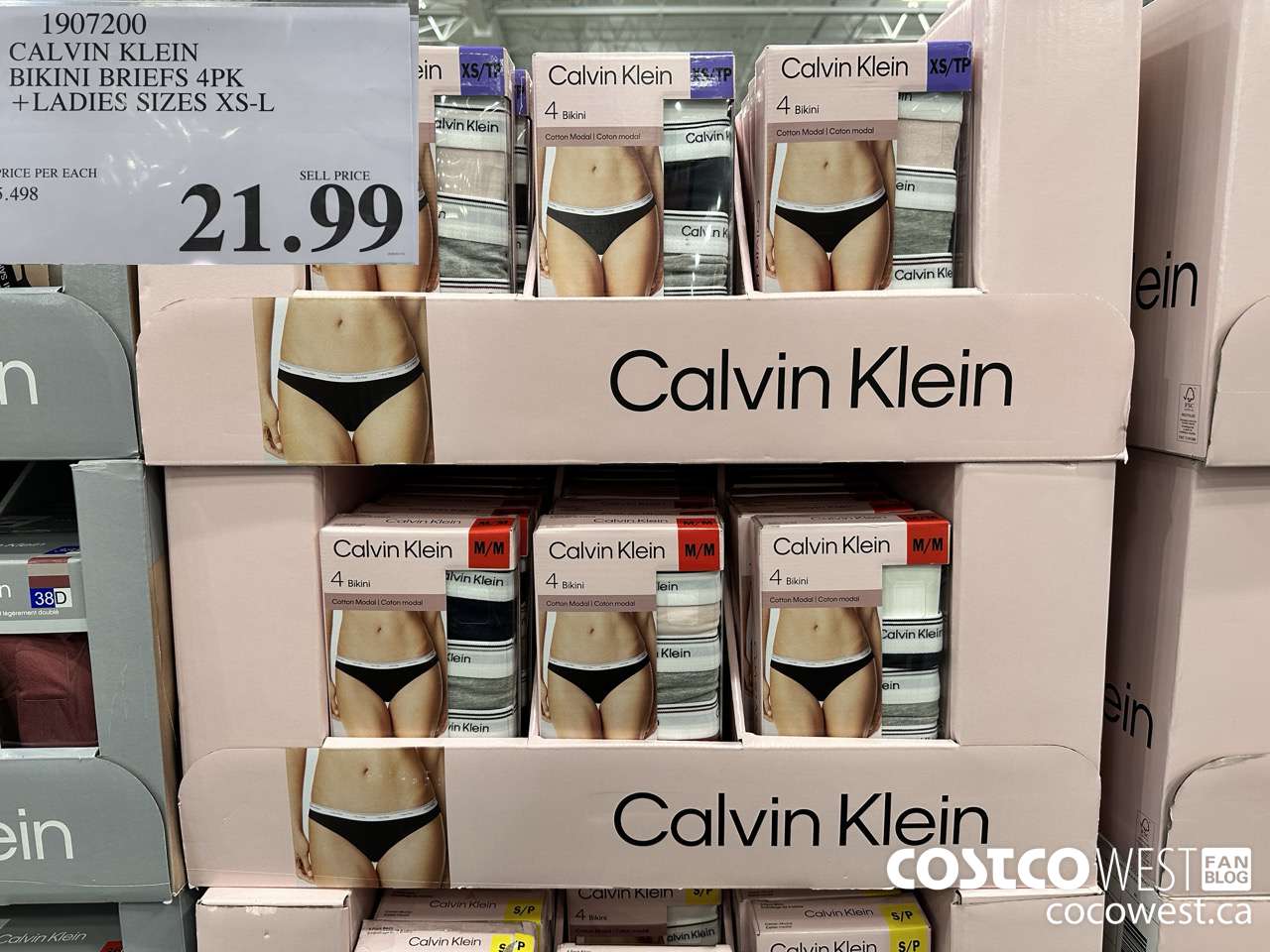 1907200 CALVIN KLEIN BIKINI BRIEFS 4PK LADIES SIZES XS-L $21.99